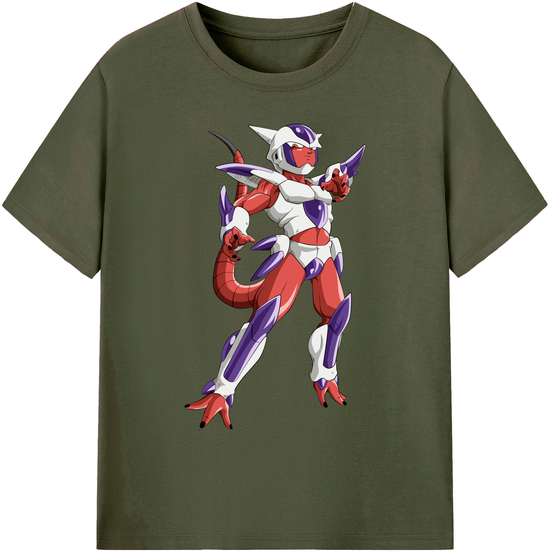 （画像用） ドラゴンボール フリーザ DRAGON BALL Frieza 綿100％ メンズ半袖Tシャツ｜肌触りやわらか＆通気性